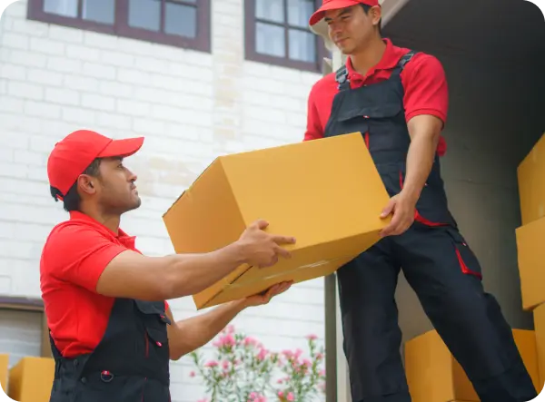 Worker Stacking Boxes